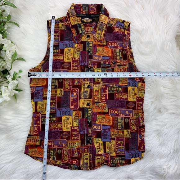 Harley-Davidson Women’s Sleeveless Top Size M - Picture 3 of 6